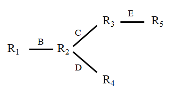自然結合質問(1)の結合グラフ