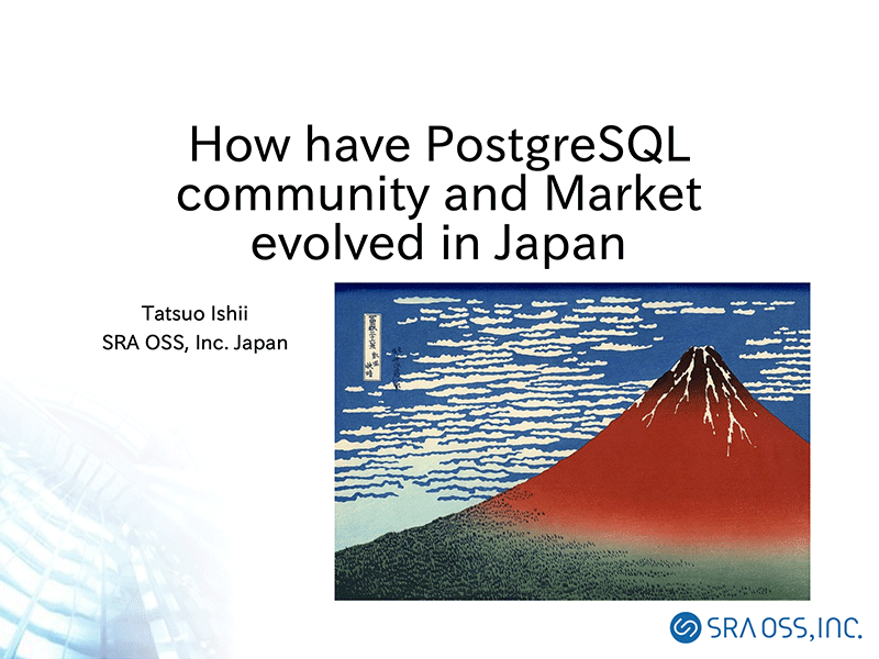 How have PostgreSQL community and Market evolved in Japan